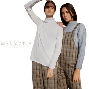Mus & Bombon Epidot Plaid Adjustable Strap Jumpsuit | Made in Spain | Size M